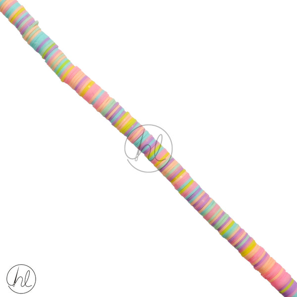 BEADS STRING PLASTIC MED (CANDY FLOSS)