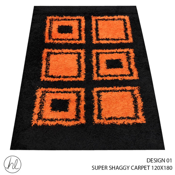 SUPER SHAGGY CARPET (120X180) (DESIGN 01)