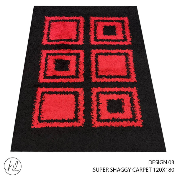 SUPER SHAGGY CARPET (120X180) (DESIGN 03)