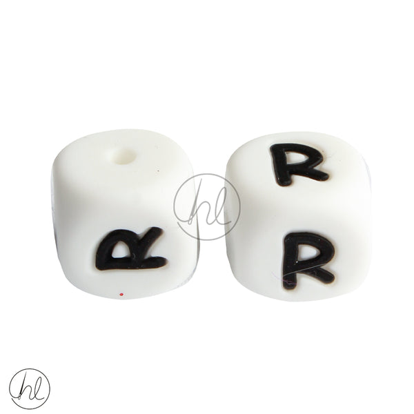 SILICONE BEAD LETTERS 2 PER PACK R 882