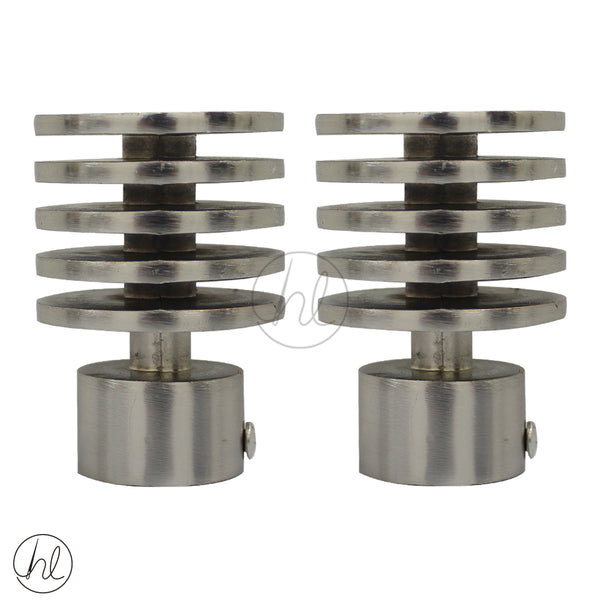 FINIAL LUMINO (2 PER PACK) (25MM) (STAINLESS STEEL)