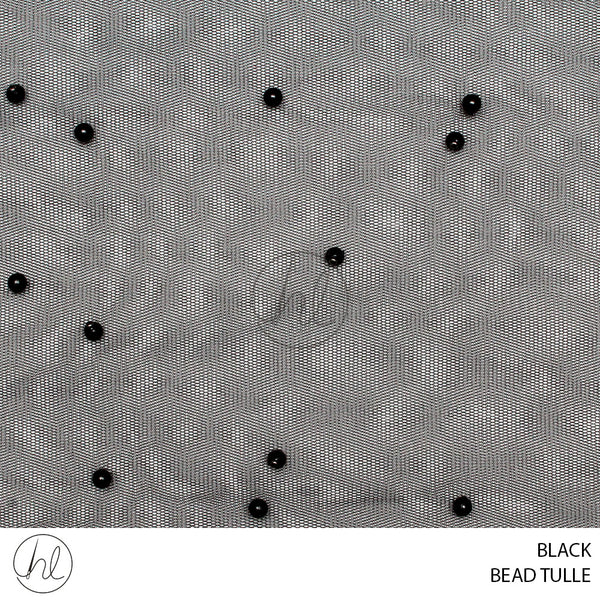 TULLE BEADS (BLACK) (150CM) (PER M)51