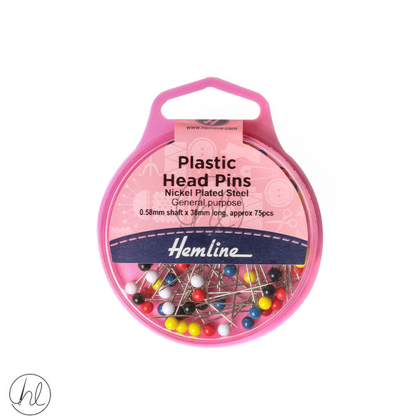 HEMLINE PINS (PLASTIC HEAD)