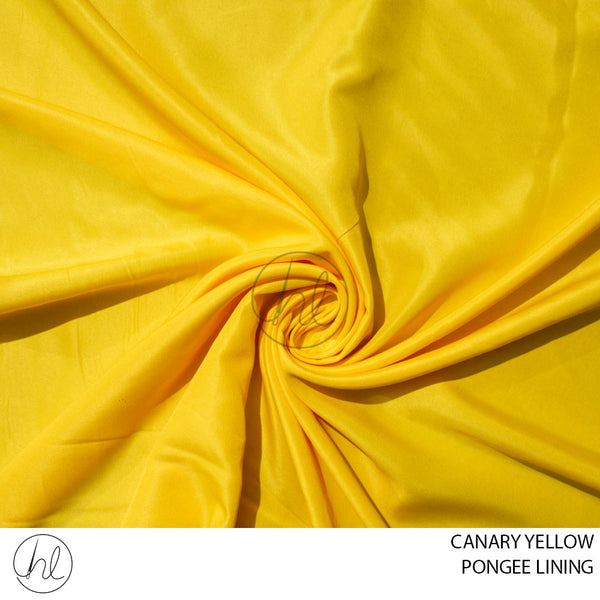 PONGEE LINING (53) (PER M) (CANARY YELLOW) (150CM WIDE)