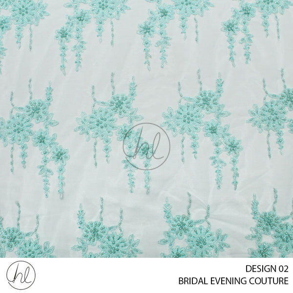 BRIDAL EVENING COUTURE (PER M) (DESIGN 02)	(GREEN) (COLLECTION 09)