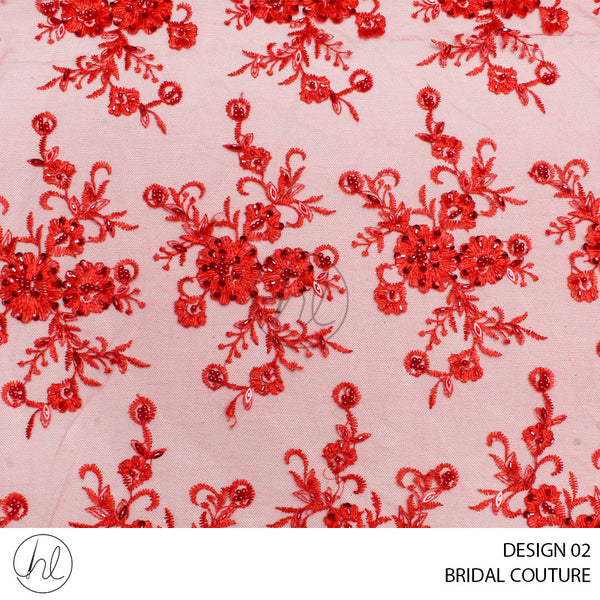 BRIDAL COUTURE (51) (PER M) (DESIGN 02) (RED) (COLLECTION 03)