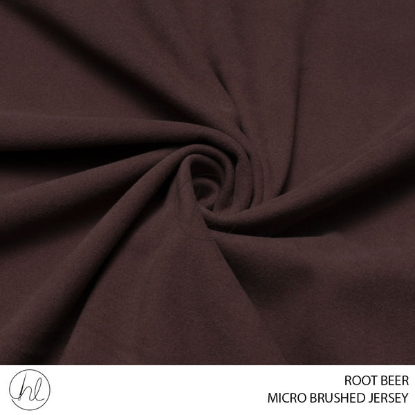 MICRO BRUSHED JERSEY (PER M) (51) (ROOT BEER) (150CM WIDE)