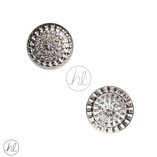 BUTTONS DIAMANTE (SILVER) (FA13) (23MM)