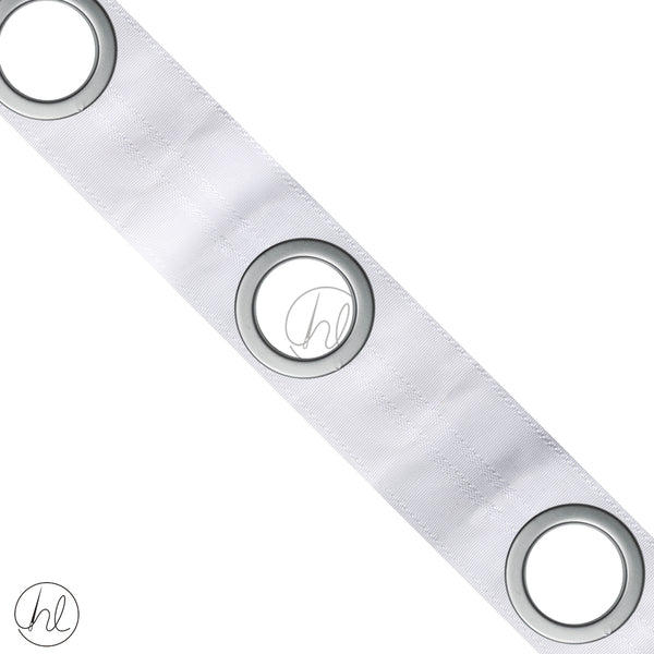 EYELET TAPE WITH RING (P-METER) (38MM) (MAT SILVER)