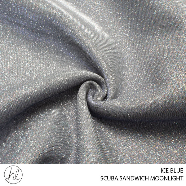 SCUBA SANDWICH MOONLIGHT (51) (PER M) (ICE BLUE) (150CM WIDE)