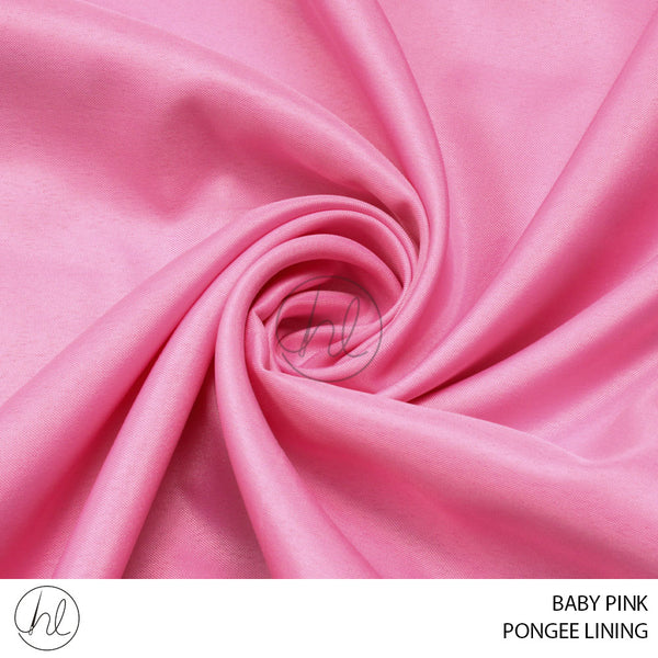 PONGEE LINING (55) (PER M)	(BABY PINK) (150CM WIDE)