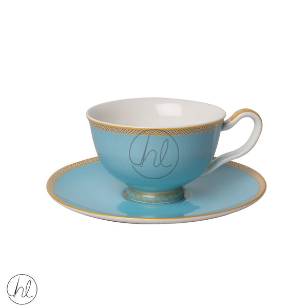 FOOTED CUP & SAUCER (616) (HV0137) (TURQOUISE)	(200ML)