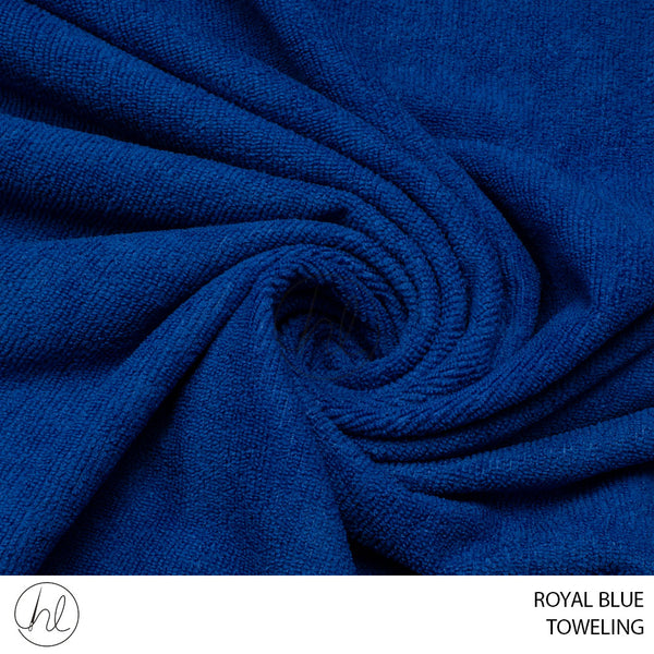 TOWELING (55) (PER M) (ROYAL BLUE) (150CM WIDE)