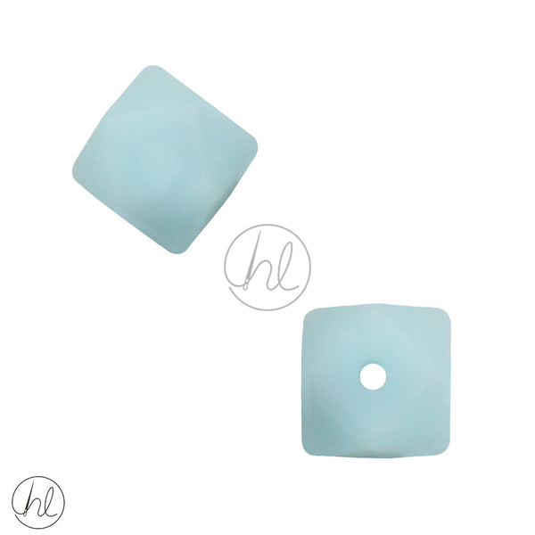 SILICONE BEAD (GLOW IN THE DARK) (BABY BLUE) (2 PER PACK)