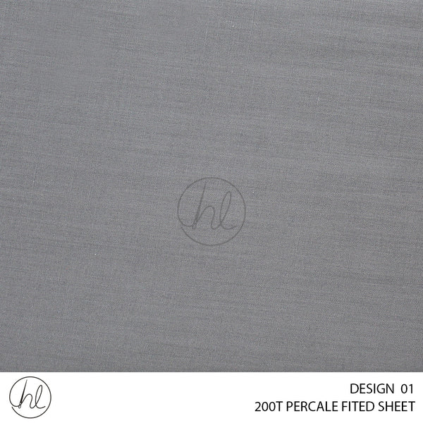 200T PERCALE FITTED SHEET (DESIGN 01)