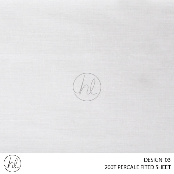 200T PERCALE FITTED SHEET (DESIGN 03)