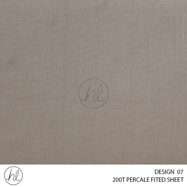 200T PERCALE FITTED SHEET (DESIGN 07)