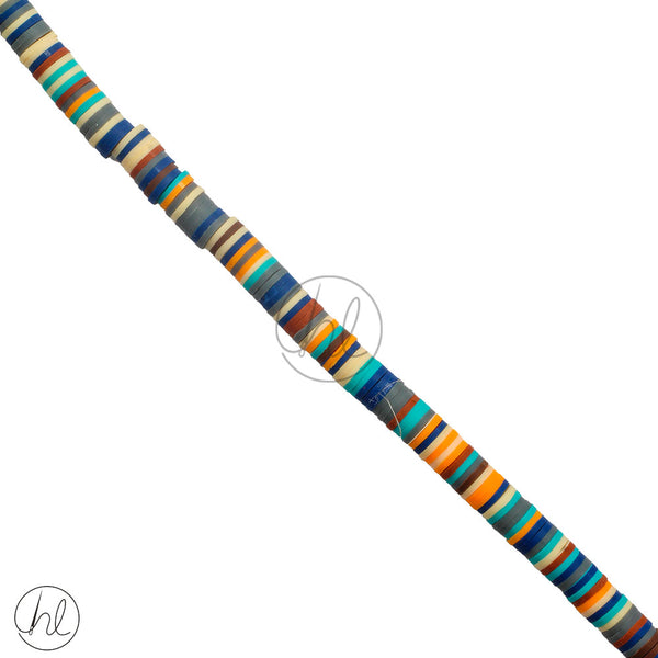 BEADS STRING PLASTIC MED (TROPICAL BLUES)