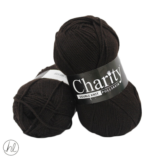 CHARITY PULLSKEIN DOUBLE KNIT 100G BROWN
