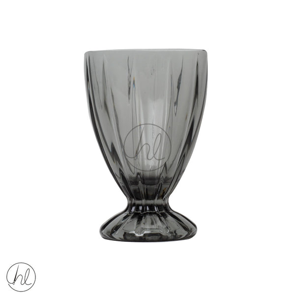 JENNA CLIFFORD GLASS WATER GOBLET SET OF 4 (CHARCOAL) JC-7244