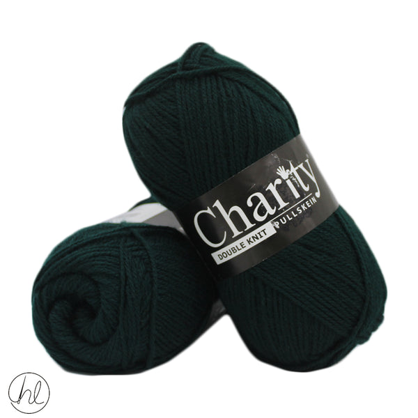 Charity Pullskien Double Knit 100G BOTTLE GREEN