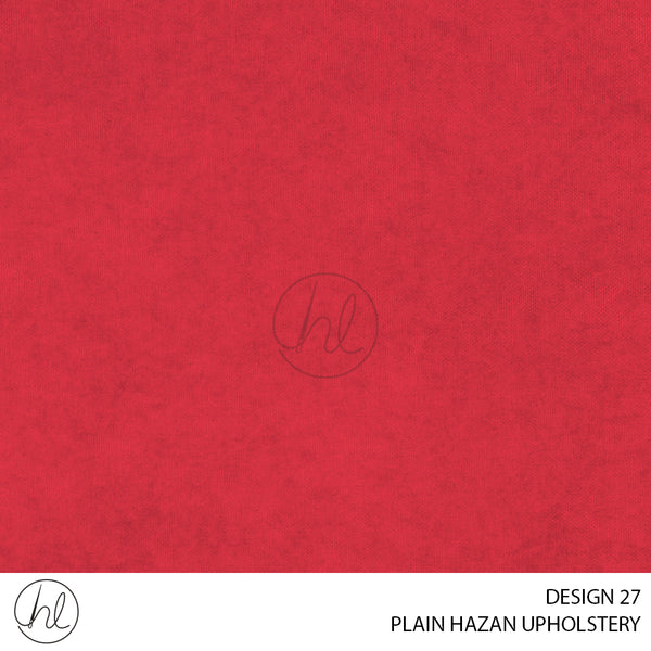 PLAIN HAZAN UPHOLSTERY (DESIGN 27) (68) (140CM) (PER M) LIGHT RED
