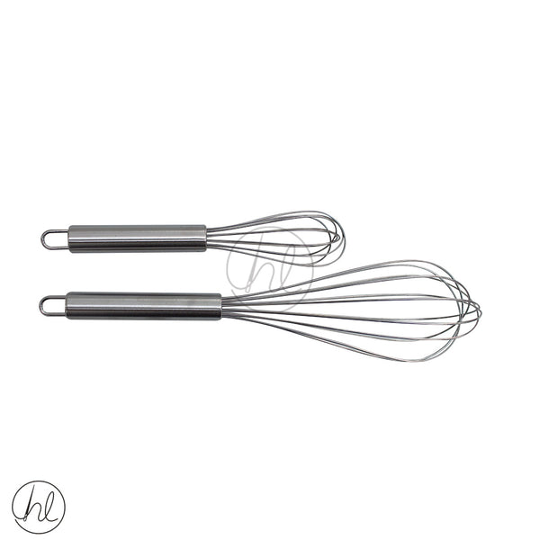 2 PIECE WHISK STAINLESS STEEL
