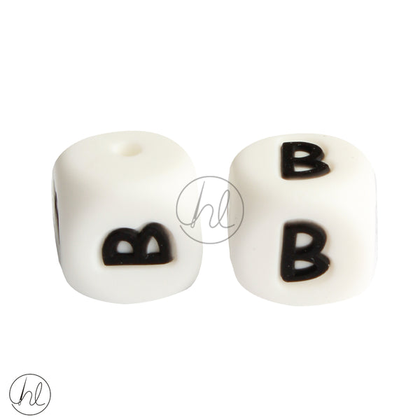 SILICONE BEAD LETTERS 2 PER PACK B 882