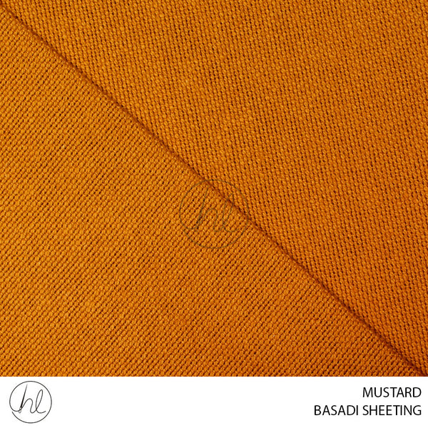 BASADI SHEETING (PER M) (MUSTARD) (150CM WIDE)