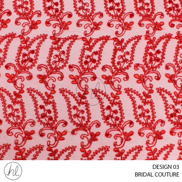 BRIDAL COUTURE (51) (PER M) (DESIGN 03) (RED) (COLLECTION 03)
