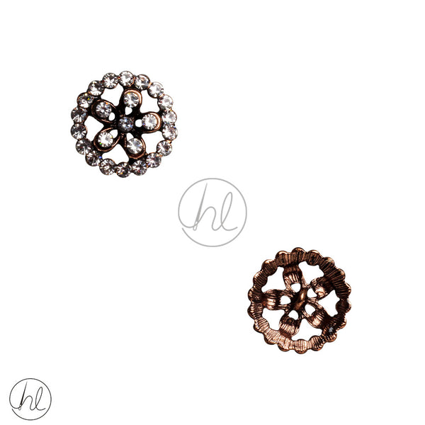 BUTTONS DIAMANTE (BRONZE) (AS862) (17MM)