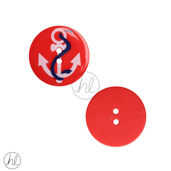BUTTONS CONFETTI (31MM) (RED) ANCHOR