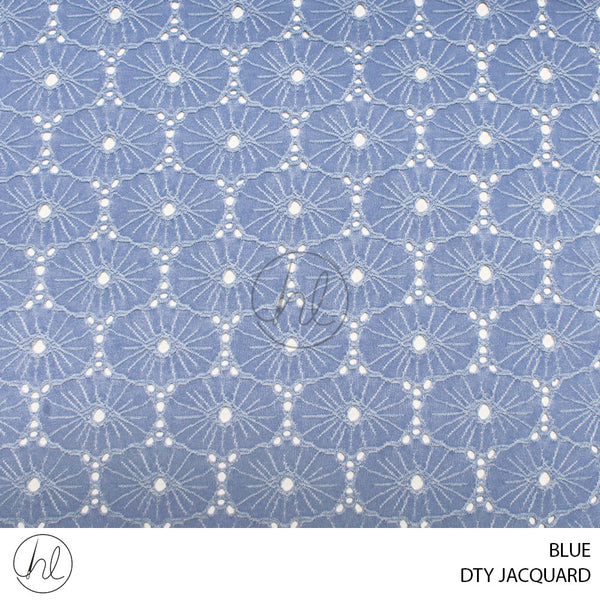 DTY JACQUARD (51) (PER M) (BLUE) (150CM WIDE)