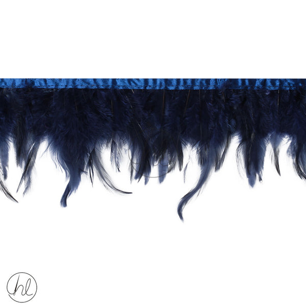 FEATHER TRIMMING (NAVY) (LW) PER M