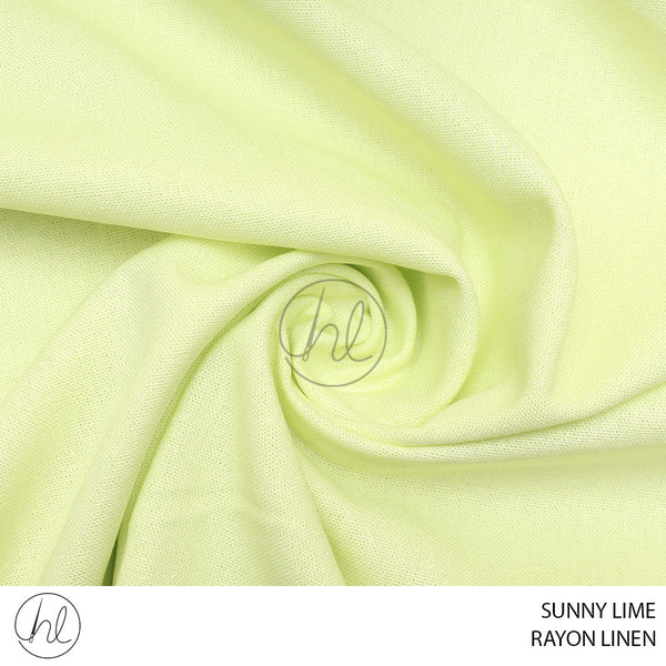 RAYON LINEN (PER M) (SUNNY LIME) (150CM WIDE)