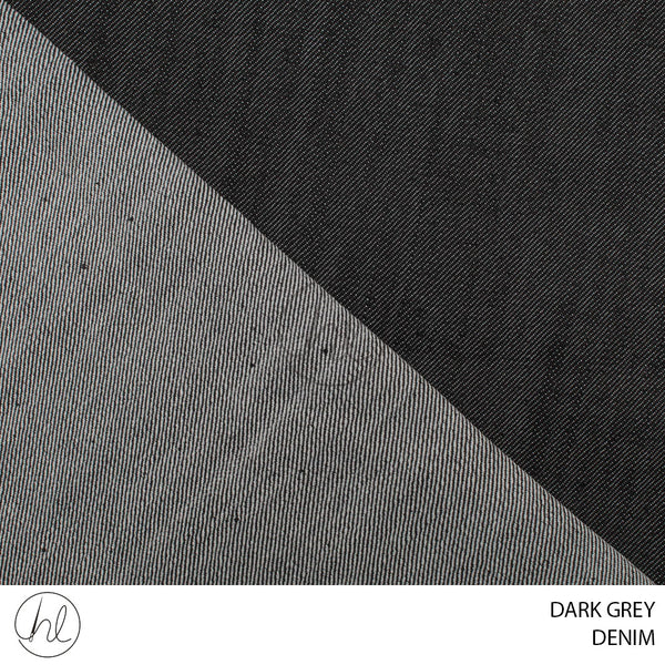DENIM (PER M) (55) (DARK GREY) (130CM WIDE)