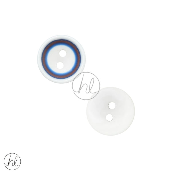 FANCY BUTTONS (WHITE/NAVY) (13MM) B3948