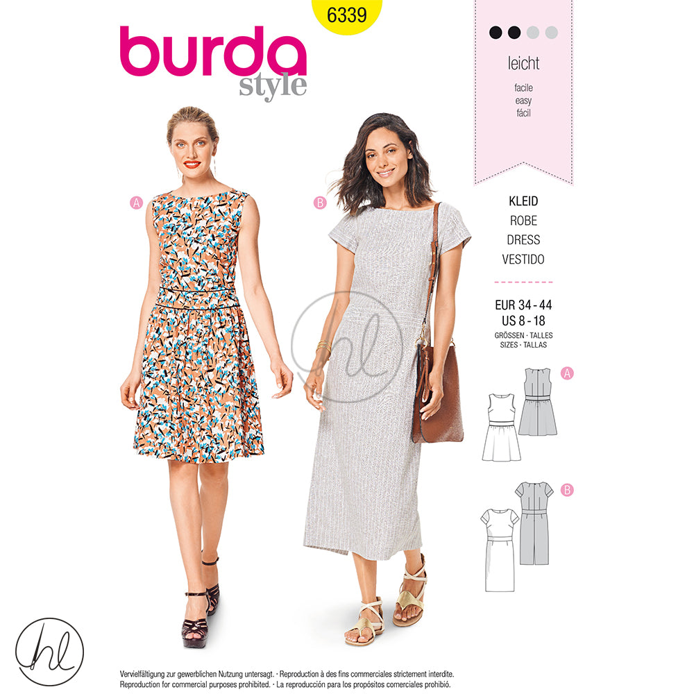 BURDA PATTERNS - SPRING SUMMER COLLECTION (6339) – Habby And Lace