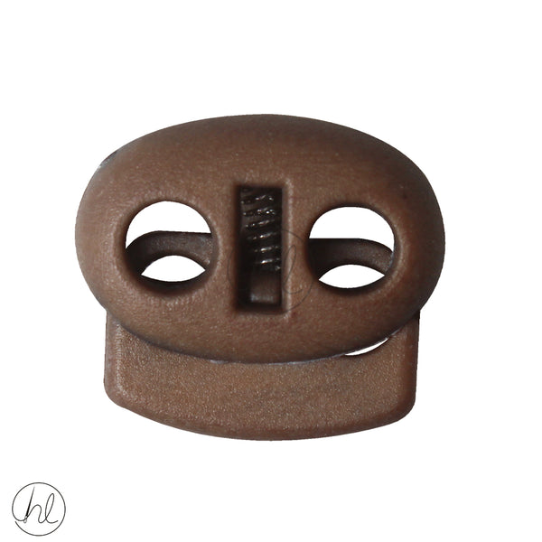 CORD END FLAT SMALL BROWN TOG02 (20MM)