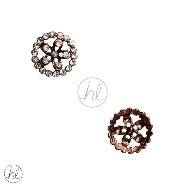 BUTTONS DIAMANTE (BRONZE) (AS861) (22MM)