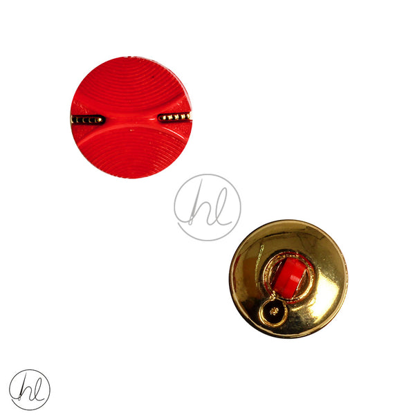 BUTTONS FANCY DUBAI (RED AND GOLD) PHO2609 (15MM)