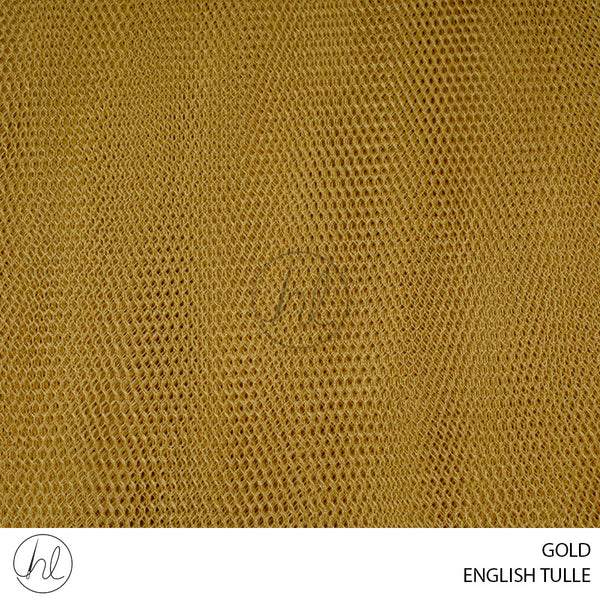 ENGLISH TULLE (56) (PER M)	(GOLD) (150CM WIDE)