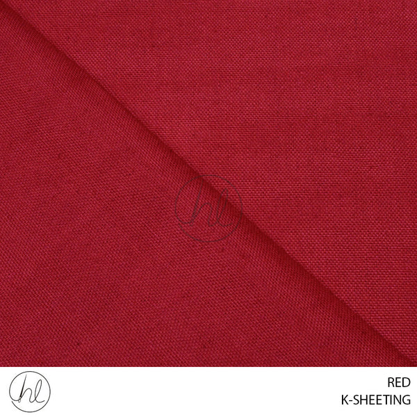 K-SHEETING (PER M) (781) (RED) (150CM WIDE)