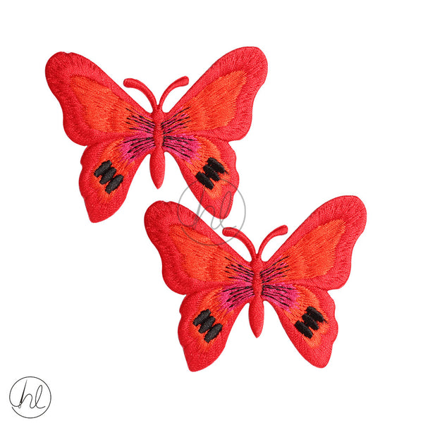 BUTTERFLY MOTIF (2 PER PACK) (RED)