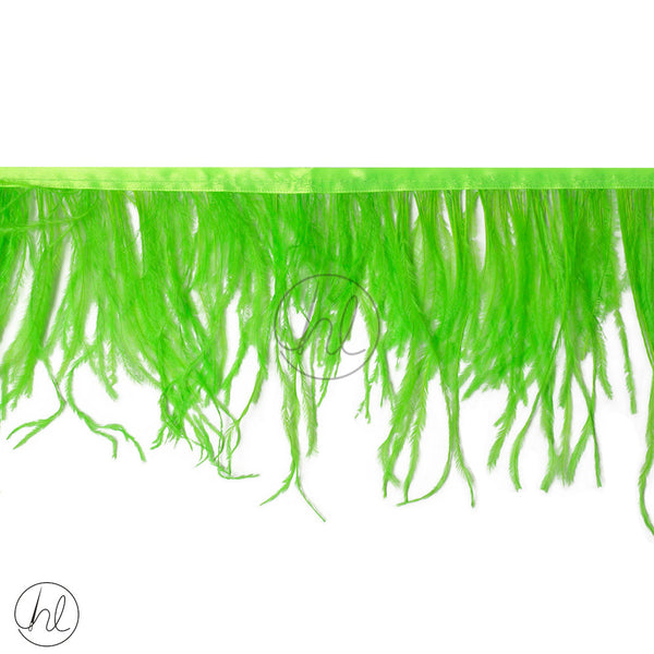 OSTRICH FEATHERS (LIME) (HW) PER M