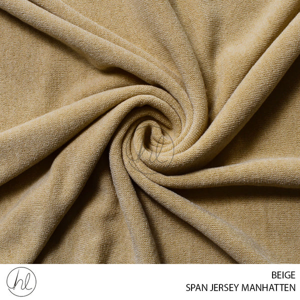 SPAN JERSEY MANHATTEN (DESIGN 04) BEIGE (150CM) PER M