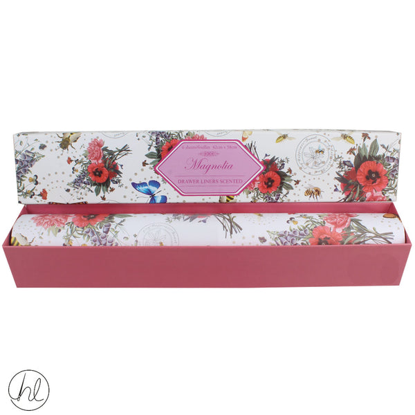 SCENTED DRAWER LINERS (42CM X 58CM) (6 SHEETS) MAGNOLIA