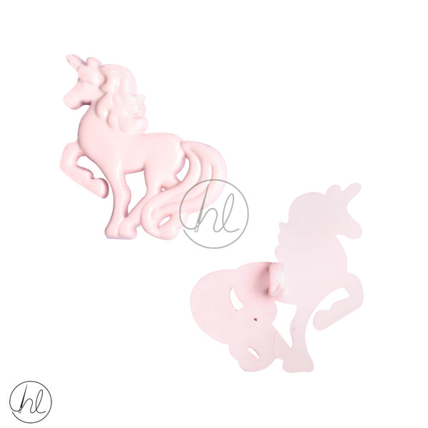 BABY BUTTONS (30MM) (BABY PINK) UNICORN