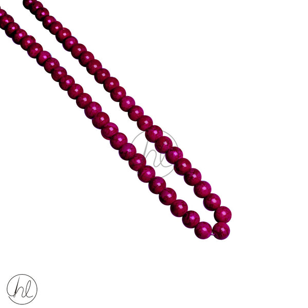 PEARL STRING (RED VIOLET MARBLE)