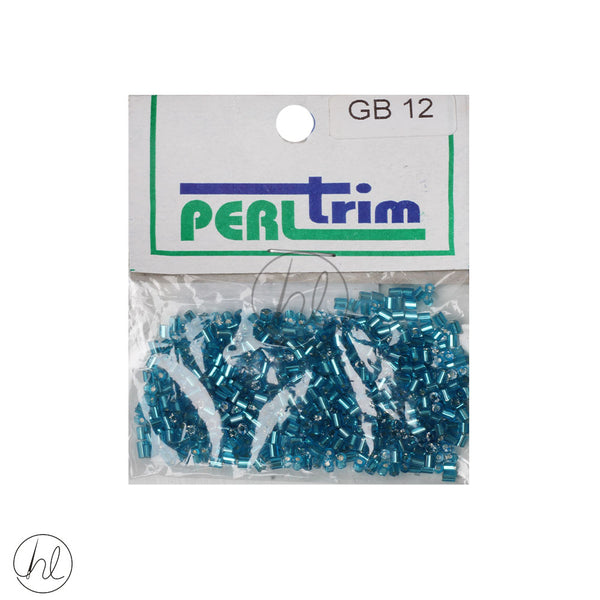 GLASS BEADS SML TUBE (TURQUOISE) (GB12)